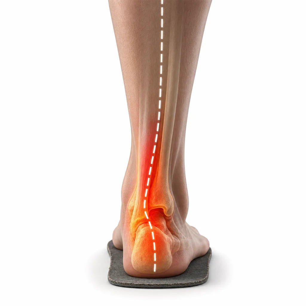 Ordinary insole — sore, mis-aligned
