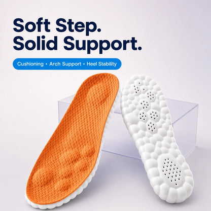 Soft step, solid support