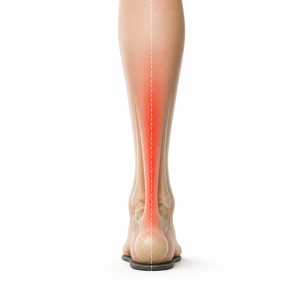Ordinary insole — sore, mis-aligned